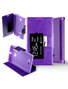 Etui Folio Violet simili cuir | 1001coques.fr