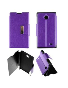 Etui Folio Violet simili cuir | 1001coques.fr