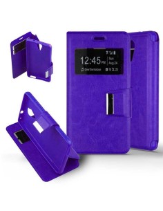 Etui Folio Violet simili cuir | 1001coques.fr