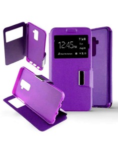 Etui Folio Violet simili cuir | 1001coques.fr