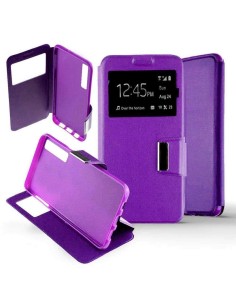 Etui Folio Violet simili cuir | 1001coques.fr