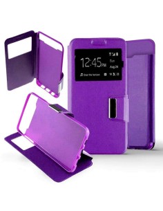 Etui Folio Violet simili cuir | 1001coques.fr