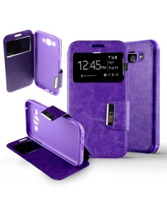 Etui Folio Violet simili cuir | 1001coques.fr