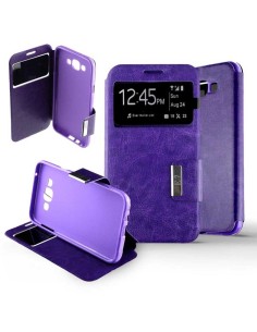 Etui Folio Violet simili cuir | 1001coques.fr