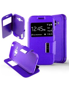Etui Folio Violet simili cuir | 1001coques.fr