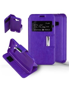 Etui Folio Violet simili cuir | 1001coques.fr