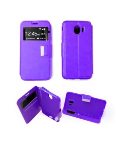 Etui Folio Violet simili cuir | 1001coques.fr