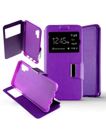 Etui folio en Simili cuir Violet pour Samsung Galaxy Note 10 Plus