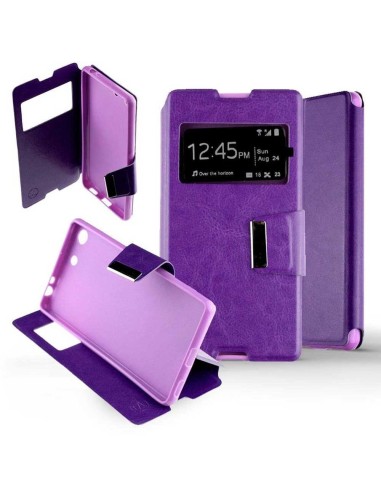 Etui folio en Simili cuir Violet