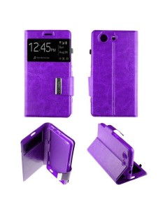 Etui Folio Violet simili cuir | 1001coques.fr