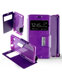 Etui Folio Violet simili cuir | 1001coques.fr