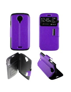 Etui Folio Violet simili cuir | 1001coques.fr