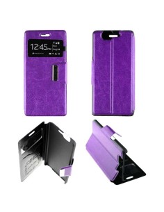 Etui Folio Violet simili cuir | 1001coques.fr