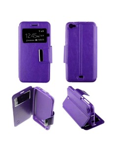 Etui Folio Violet simili cuir | 1001coques.fr