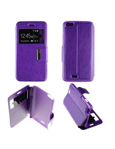 Etui Folio Violet simili cuir | 1001coques.fr