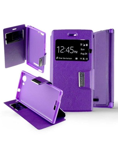 Etui folio en Simili cuir Violet