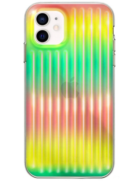Coque rigide holographique Arc en ciel pour:Apple iPhone 12