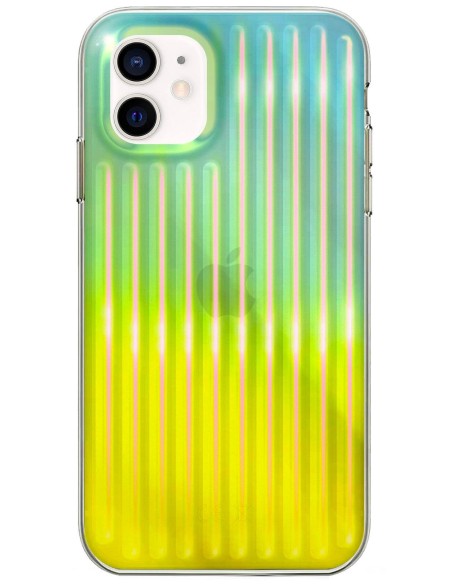Coque rigide holographique Or cuivré pour Apple iPhone 12