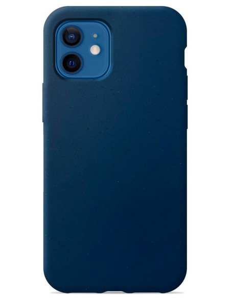 Coque en silicone Bio-dégradable Bleu Nuit pour Apple iPhone 12