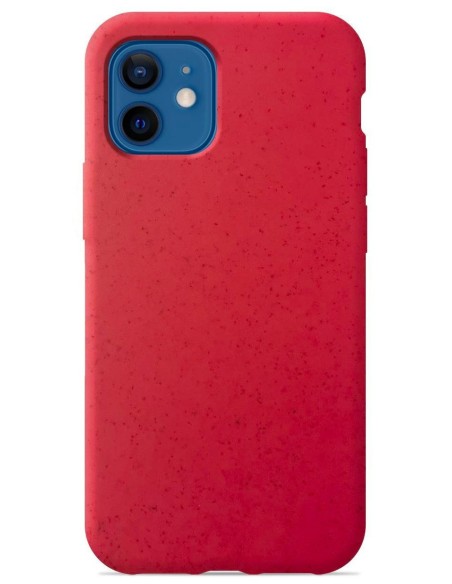 Coque en silicone Bio-dégradable Rouge pour Apple iPhone 12