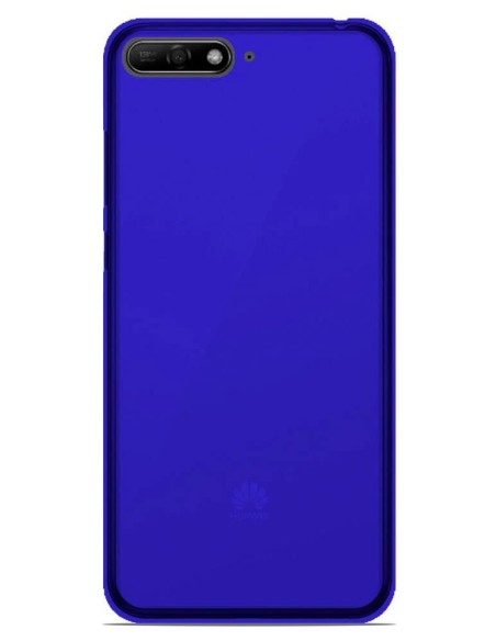 Coque en silicone Givré Bleu pour Huawei Honor 7A