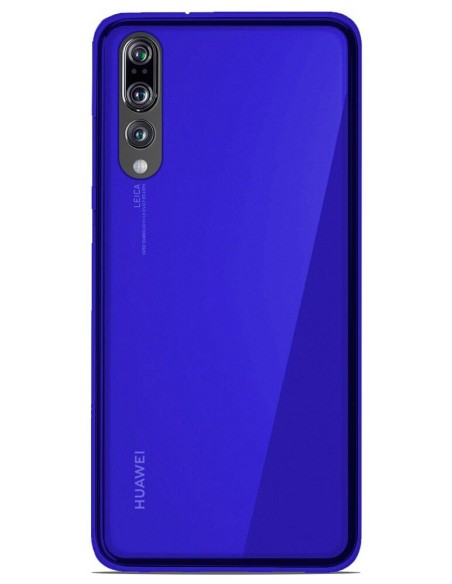 Coque en silicone Givré Bleu pour Huawei P20 Pro
