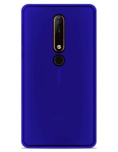 Coque en silicone gel givré Bleu Translucide | 1001coques.fr