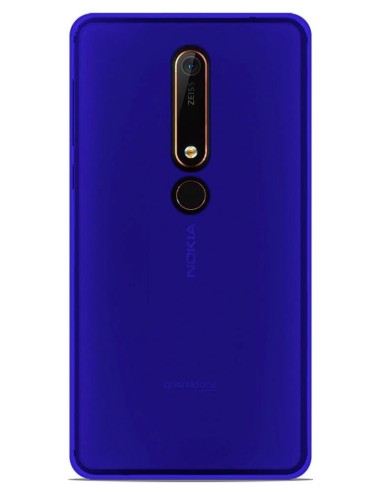 Coque en silicone Givré Bleu