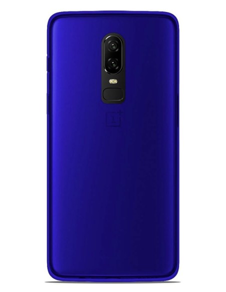 Coque en silicone Givré Bleu pour OnePlus 6