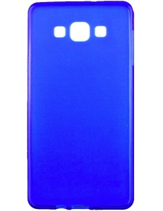 Coque en silicone gel givré Bleu Translucide | 1001coques.fr