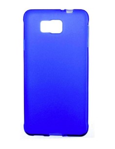 Coque en silicone gel givré Bleu Translucide | 1001coques.fr