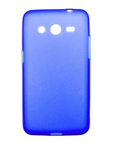 Coque en silicone gel givré Bleu Translucide | 1001coques.fr