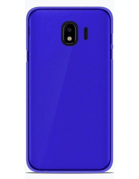 Coque en silicone Givré Bleu pour Samsung Galaxy J4 2018