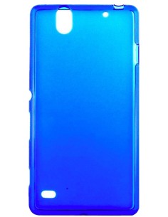 Coque en silicone gel givré Bleu Translucide | 1001coques.fr