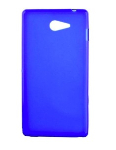 Coque en silicone gel givré Bleu Translucide | 1001coques.fr