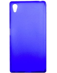 Coque en silicone gel givré Bleu Translucide | 1001coques.fr