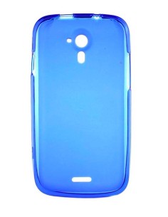 Coque en silicone gel givré Bleu Translucide | 1001coques.fr