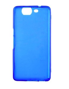 Coque en silicone gel givré Bleu Translucide | 1001coques.fr