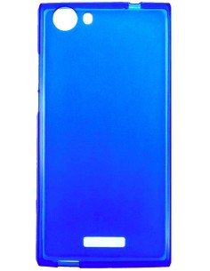Coque en silicone gel givré Bleu Translucide | 1001coques.fr