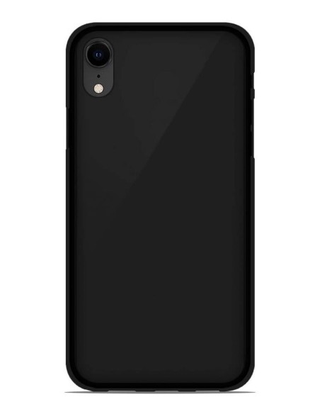 Coque en silicone Givré Noir pour Apple iPhone XR