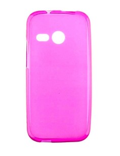Coque en silicone gel givré Rose Translucide | 1001coques.fr