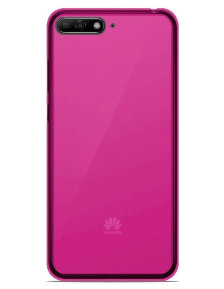 Coque en silicone Givré Rose pour Huawei Honor 7A