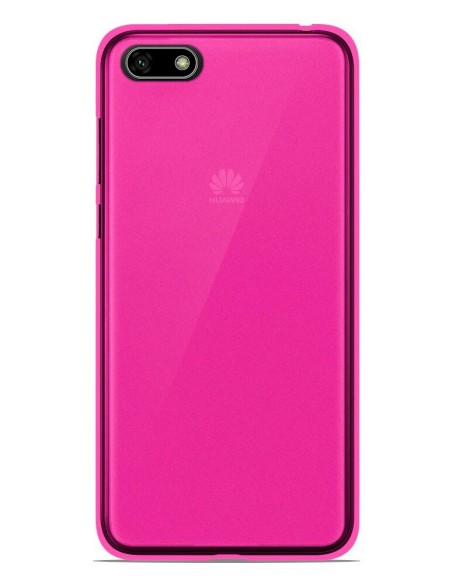 Coque en silicone Givré Rose pour Huawei Honor 7S