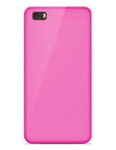 Coque en silicone gel givré Rose Translucide | 1001coques.fr