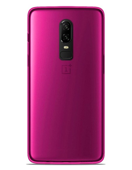 Coque en silicone Givré Rose pour OnePlus 6