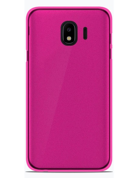 Coque en silicone Givré Rose pour Samsung Galaxy J4 2018