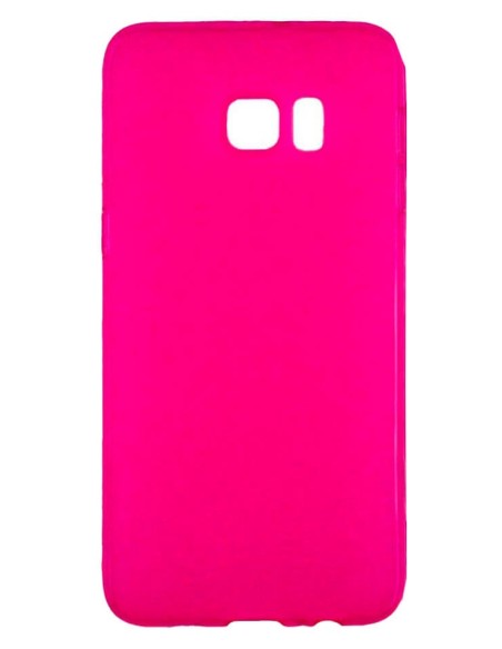 Coque en silicone Givré Rose pour Samsung Galaxy S6 Edge Plus