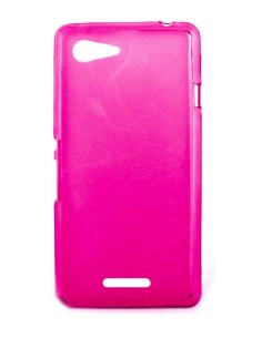 Coque en Silicone Gel givré Rose Translucide | 1001coques.fr