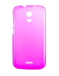 Coque en silicone gel givré Rose Translucide | 1001coques.fr