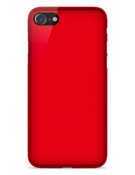 Coque en silicone Givré Rouge pour Apple iPhone 7 Plus